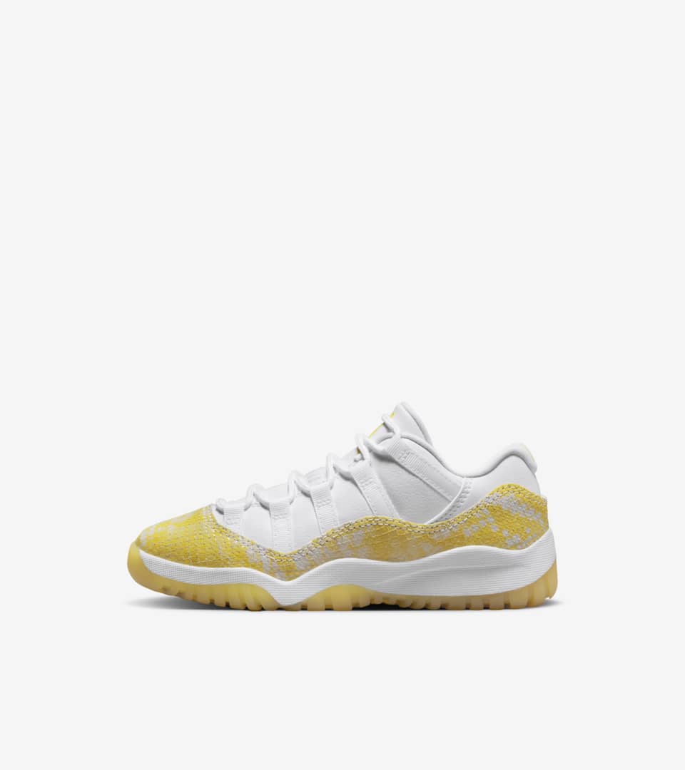 Air Jordan 11 Yellow Snakeskin fur jungere Kinder 580522 107 Nike SNKRS